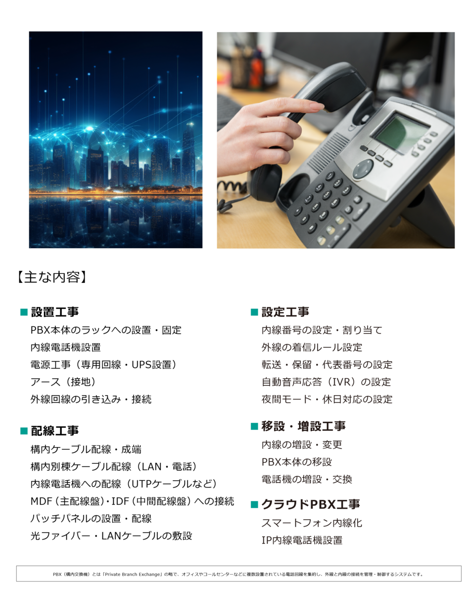 PBX工事